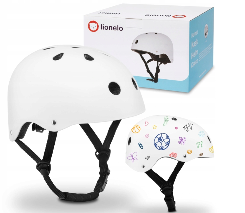 

Lionelo Kask dziecięcy Rowerowy Helmet Biały