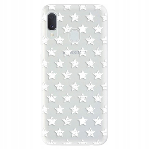 Silikonowe etui iSaprio Stars Pattern białe do Samsung Galaxy A20e
