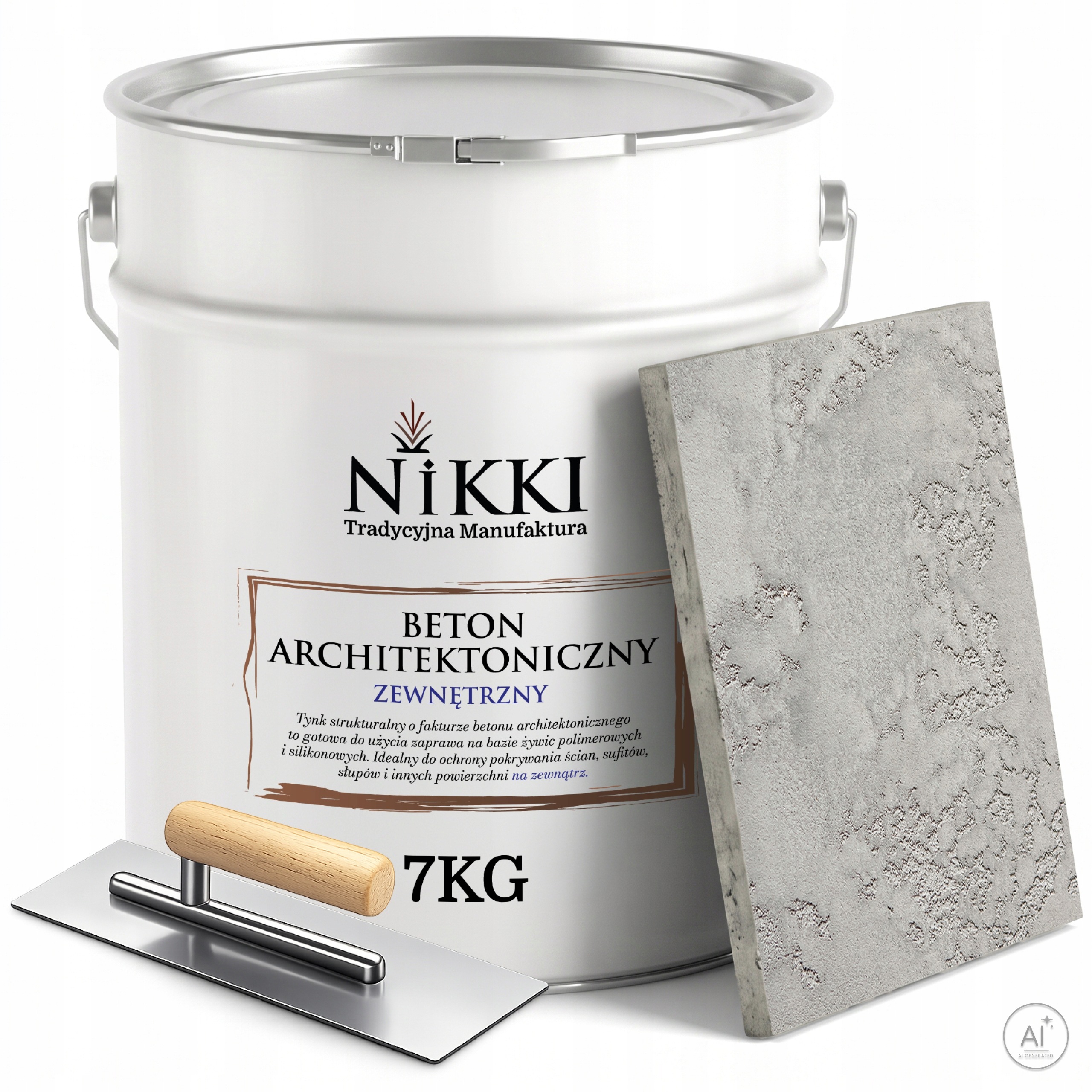 Architektonický fasádní beton 5 m2 7 kg šedý přírodní Paca