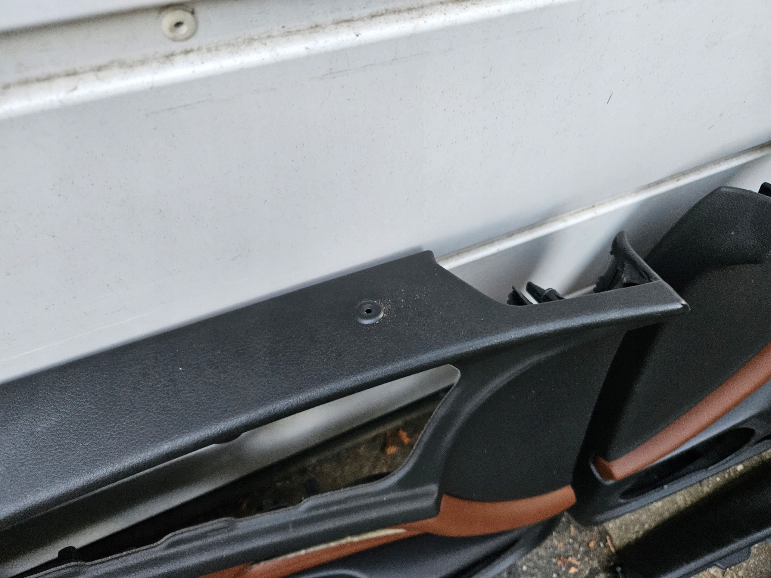 side upholstery door AUDI A6 C7 4G BRAZOWA leather