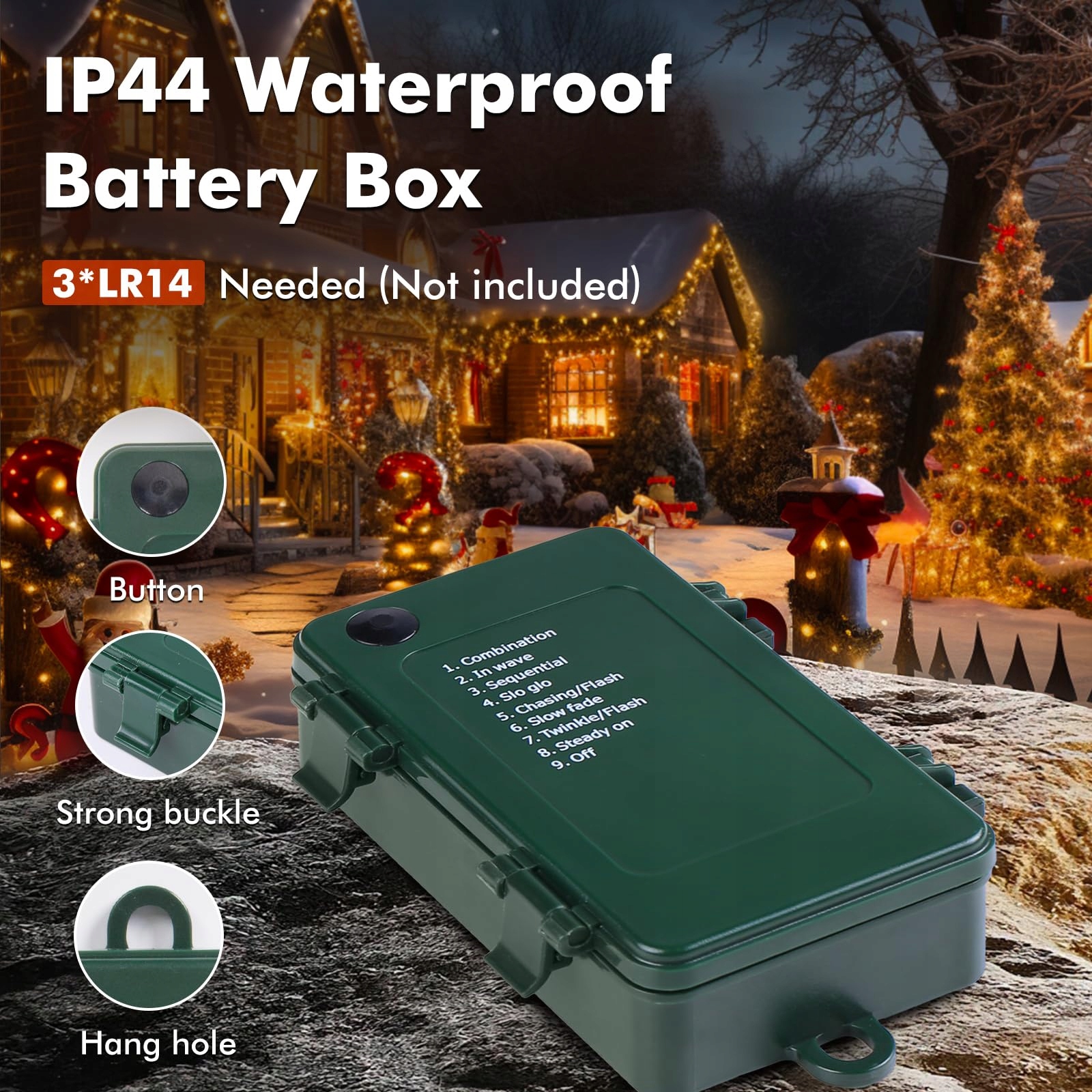QUNTIS 25M Girlanda LED 1000 Diody IP44 Święta Ogród — miniatura 3