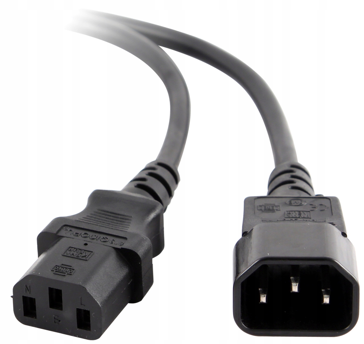 Przedłużacz Kabla Zasilającego Vde Iec 320 C13 C14 3M Lanberg