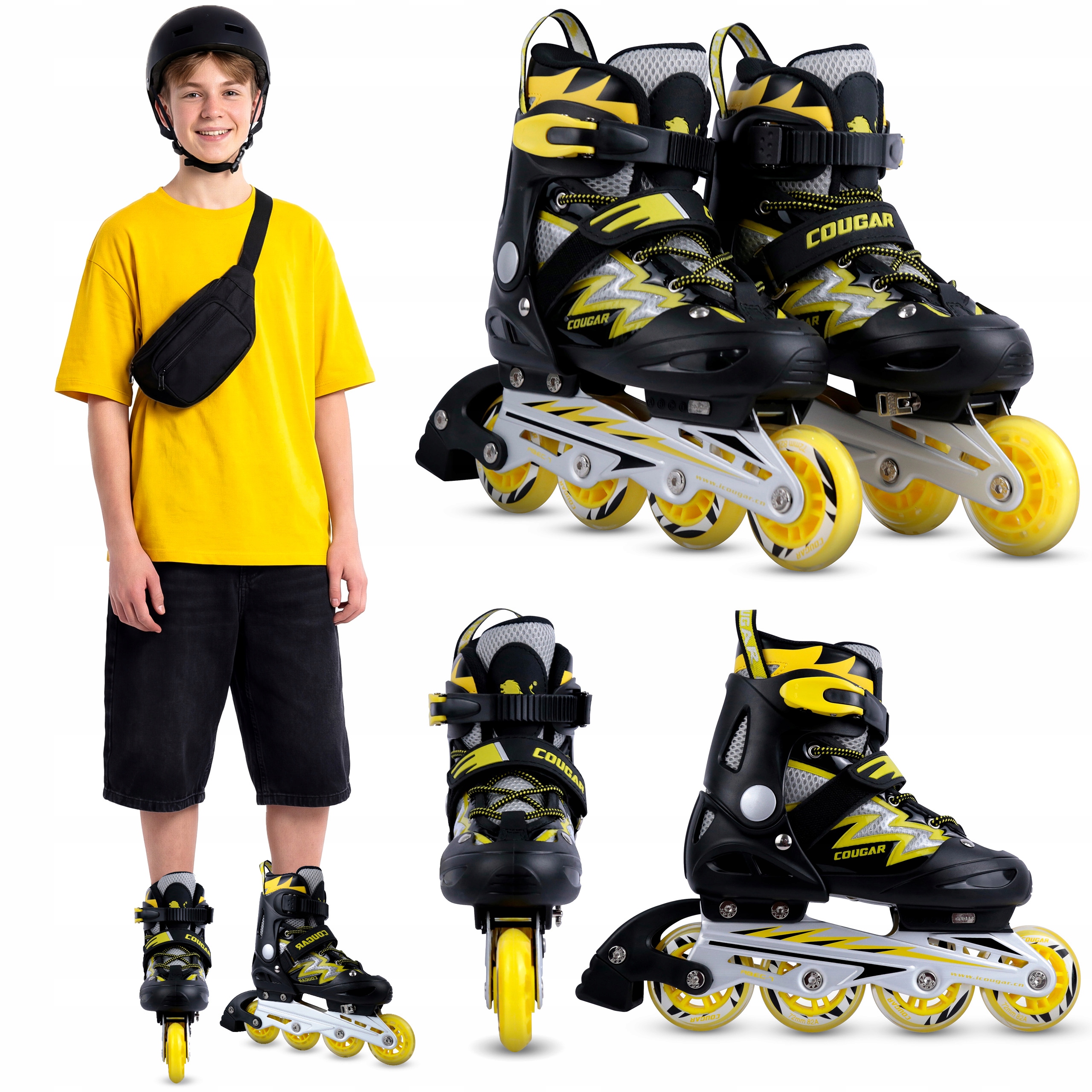 ROLKI DLA DZIECI REGULOWANE LIGHTNING DZIECIĘCE ABEC-7 XRIDE