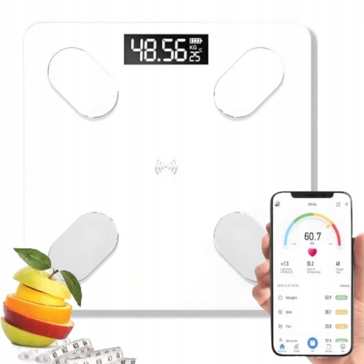 

Waga Łazienkowa Elektroniczna Smart Z Bluetooth