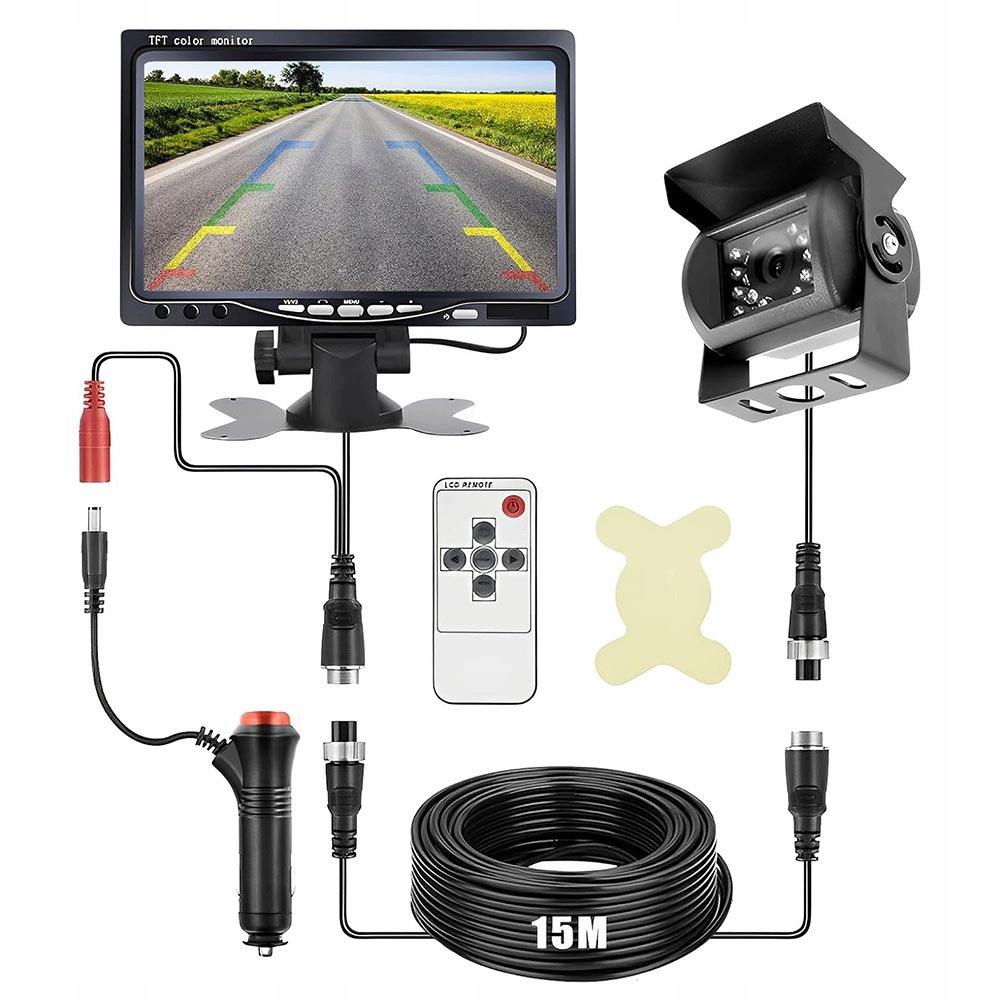 Kamera Cofania Monitor LCD 7'' 12V/24V Uchwyt