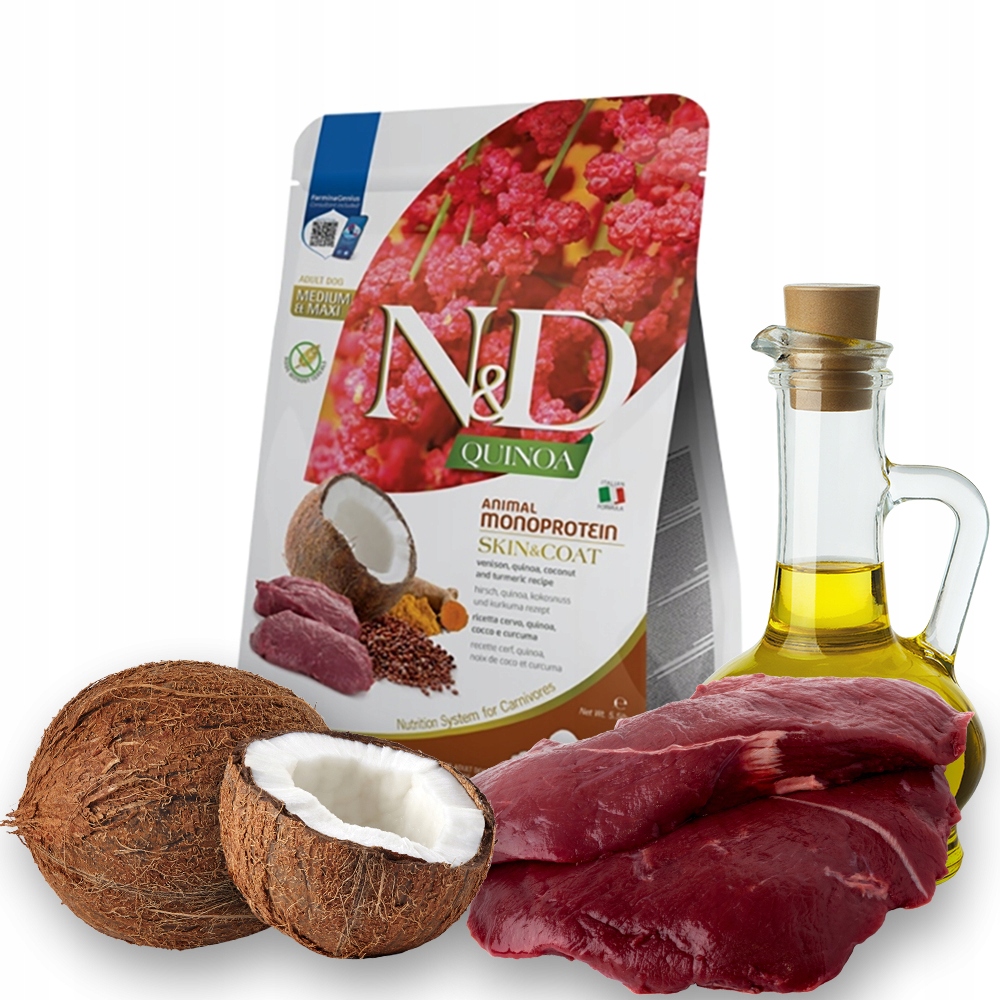 Nd Quinoa Skin Coat Venison 7kg Medium Maxi Adult