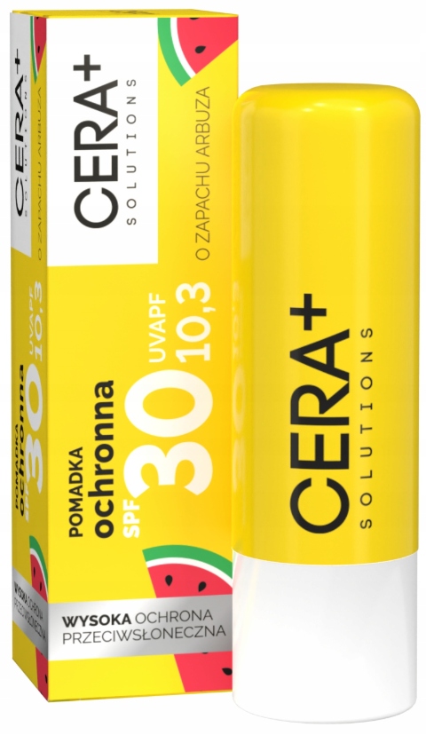 CERA+ SOLUTIONS POMADKA OCHRONNA SPF30 - ARBUZOWA / 07.2026r
