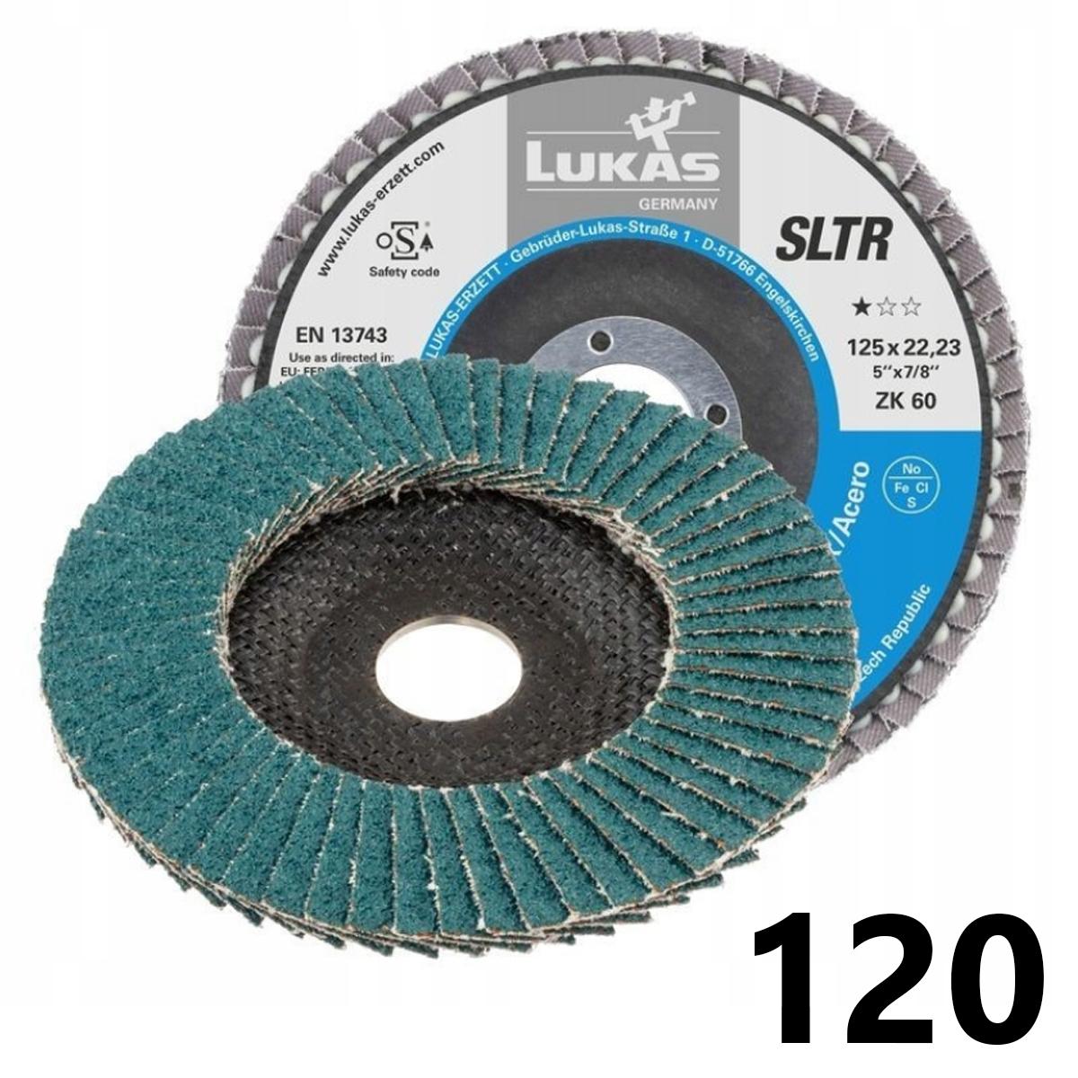 TARCZA LISTKOWA LAMELKA SLTR fi. 125 ZK 120 BASE-X