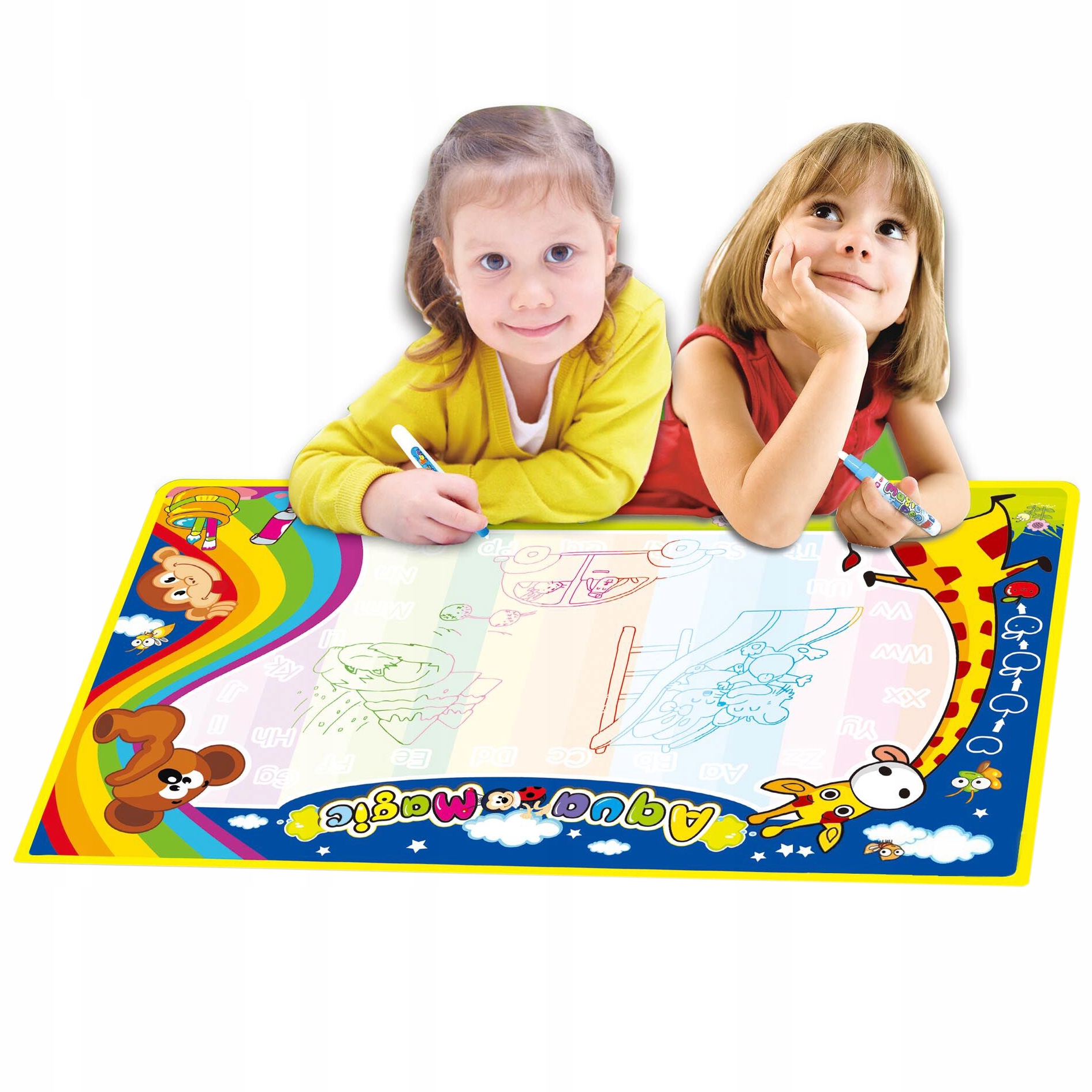 MATA WODNA DO MALOWANIA WODĄ DUŻA XXL 100x80 CM Stan opakowania oryginalne