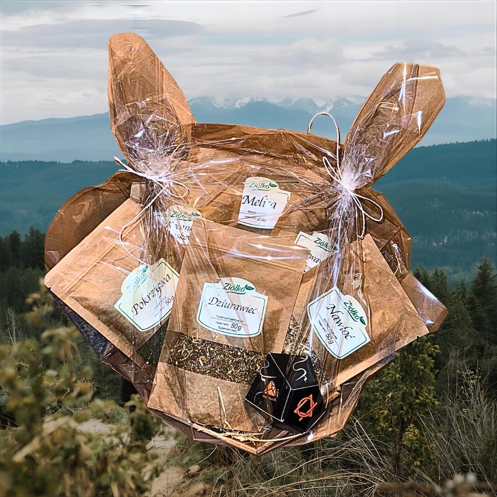 Zestaw Prezentowy Naturalne Zioła z Zaparzaczem