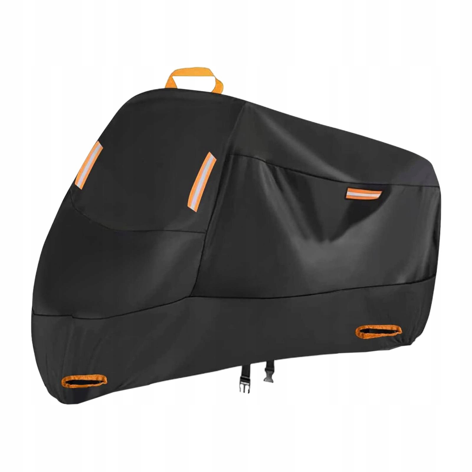 Pokrowiec na motocykl 210D XXXL 220*110*95cm Czarny Pomarańczowy
