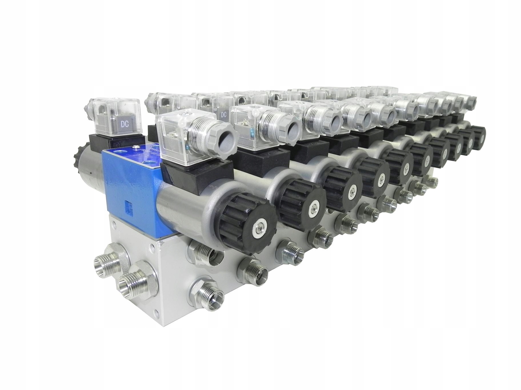 Hydraulický Rozdělovač Cetop 10, 24V, 10 Sekční, Elektrický