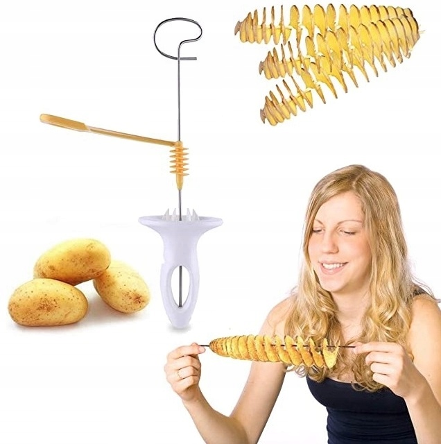 MASZYNKA DO ZIEMNIAKA CHIPSÓW ZAKRĘCONA FRYTKA MOC