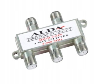 Rozbočovač Sat 4 Way Splitter Tv Anténní 5-2400MHz Konektory F ZLA0372