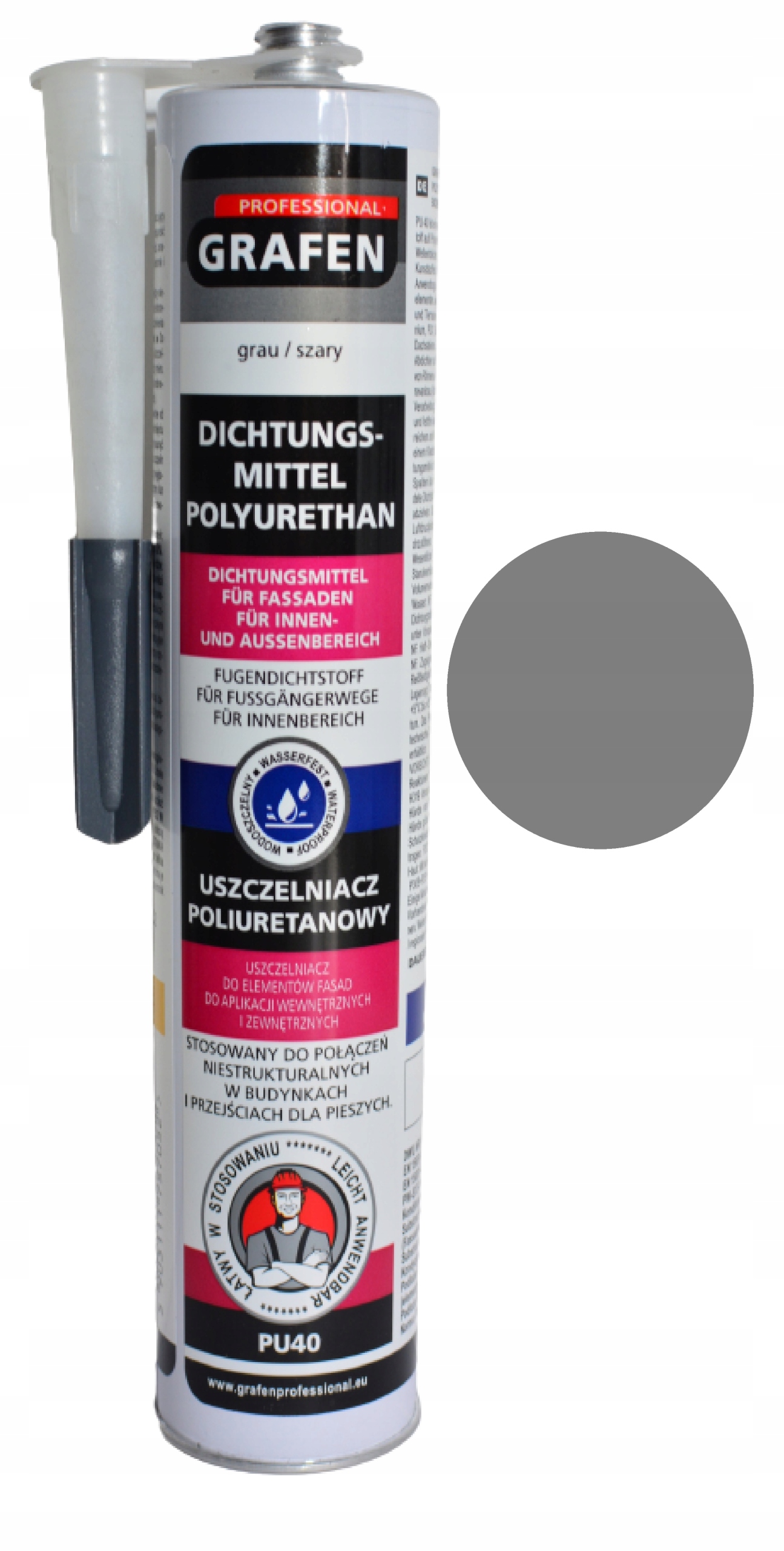 

Grafen uszczelniacz poliuretanowy PU40 szary 300ml