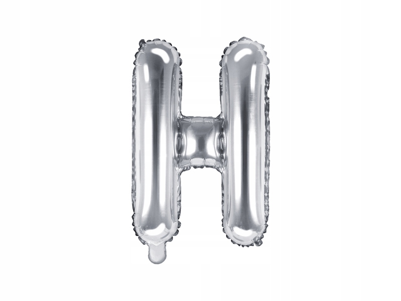

Balon foliowy Litera H 35cm, srebrny