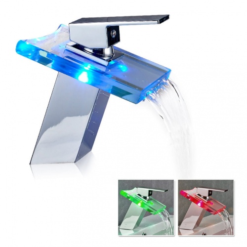 

Bateria umywalkowa kaskada wodospad Glas Led