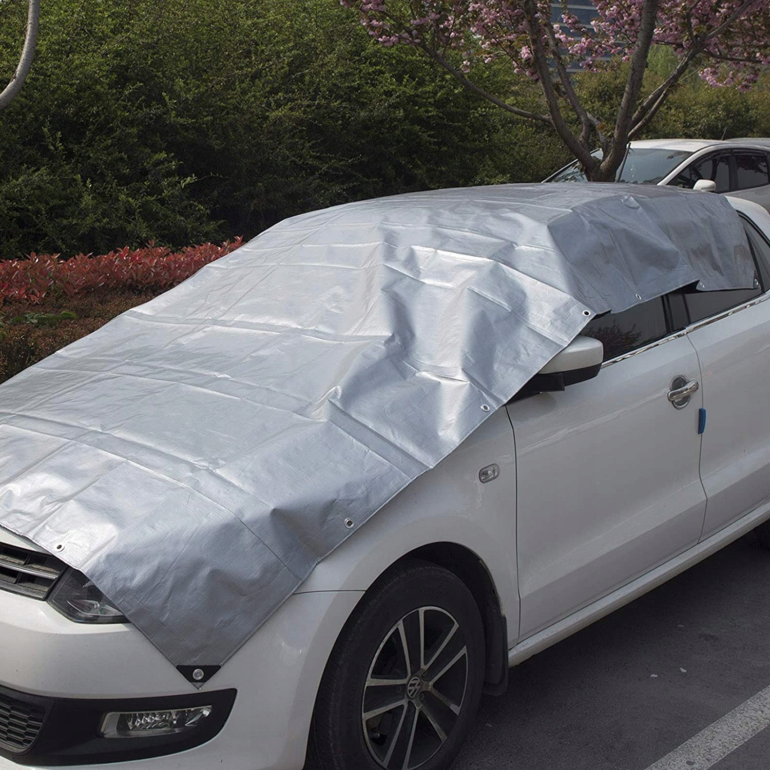 PLANDEKA MOCNA 3X5M GRUBA WYTRZYMAŁA PLANDEKI MROZOODPORNE NA SAMOCHÓD UV++ Szerokość 3 m