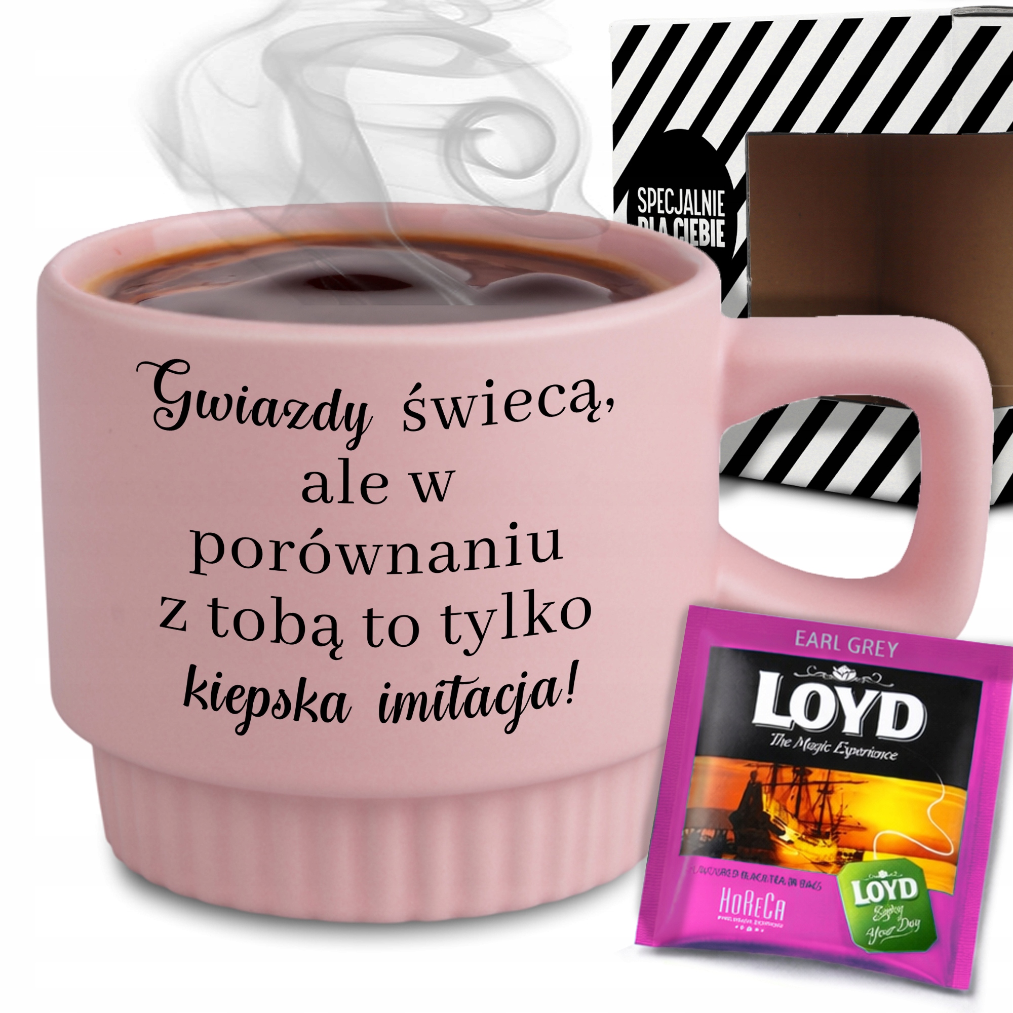 Šálka Krabička Čaj Ružové Hviezdy Pre Vás Je Zlá Imitácia Darčeka