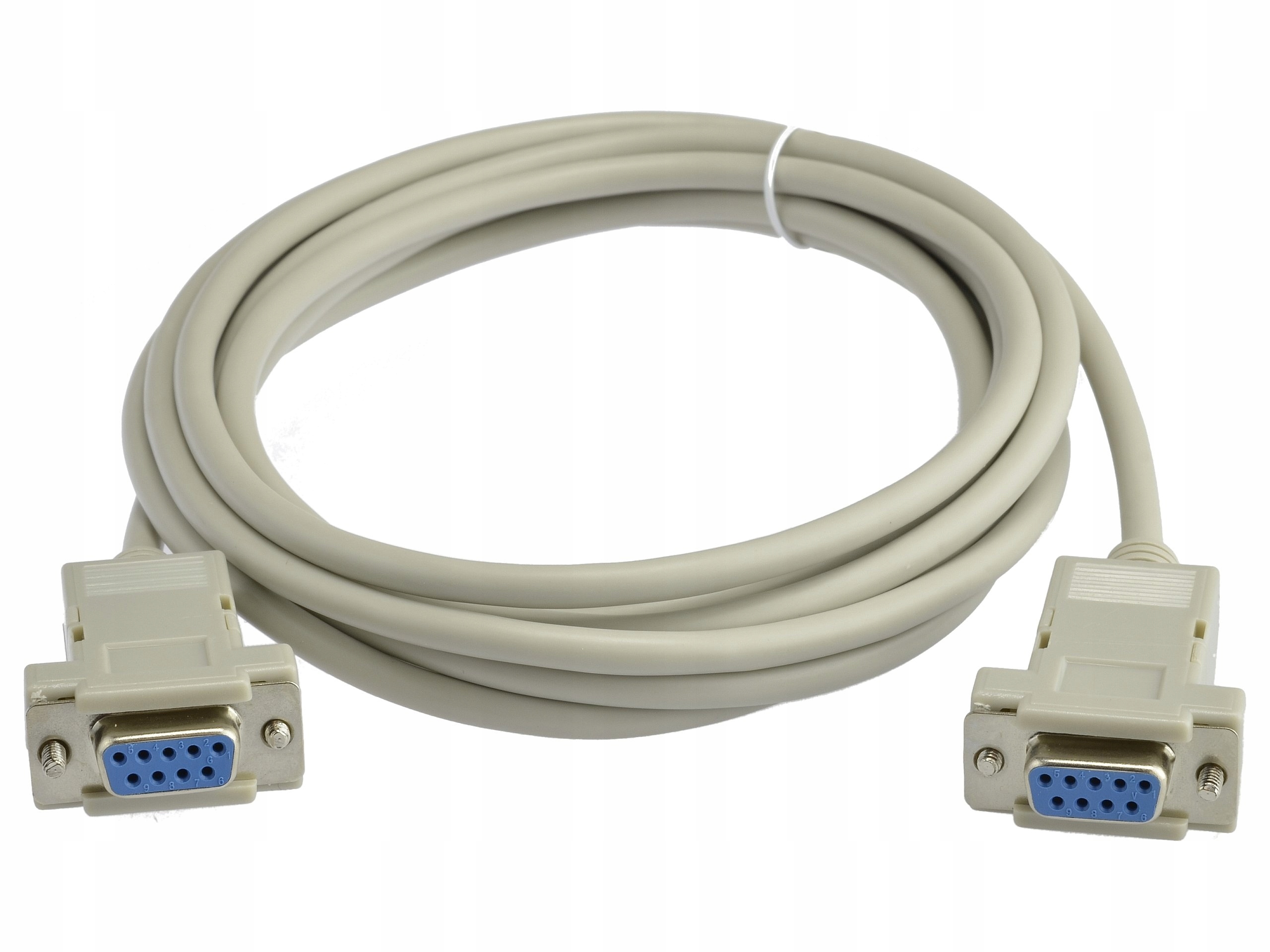 Kabel RS232 krosowany null-modem D-sub 9-pin gniazdo-gniazdo Talvico 1.8m