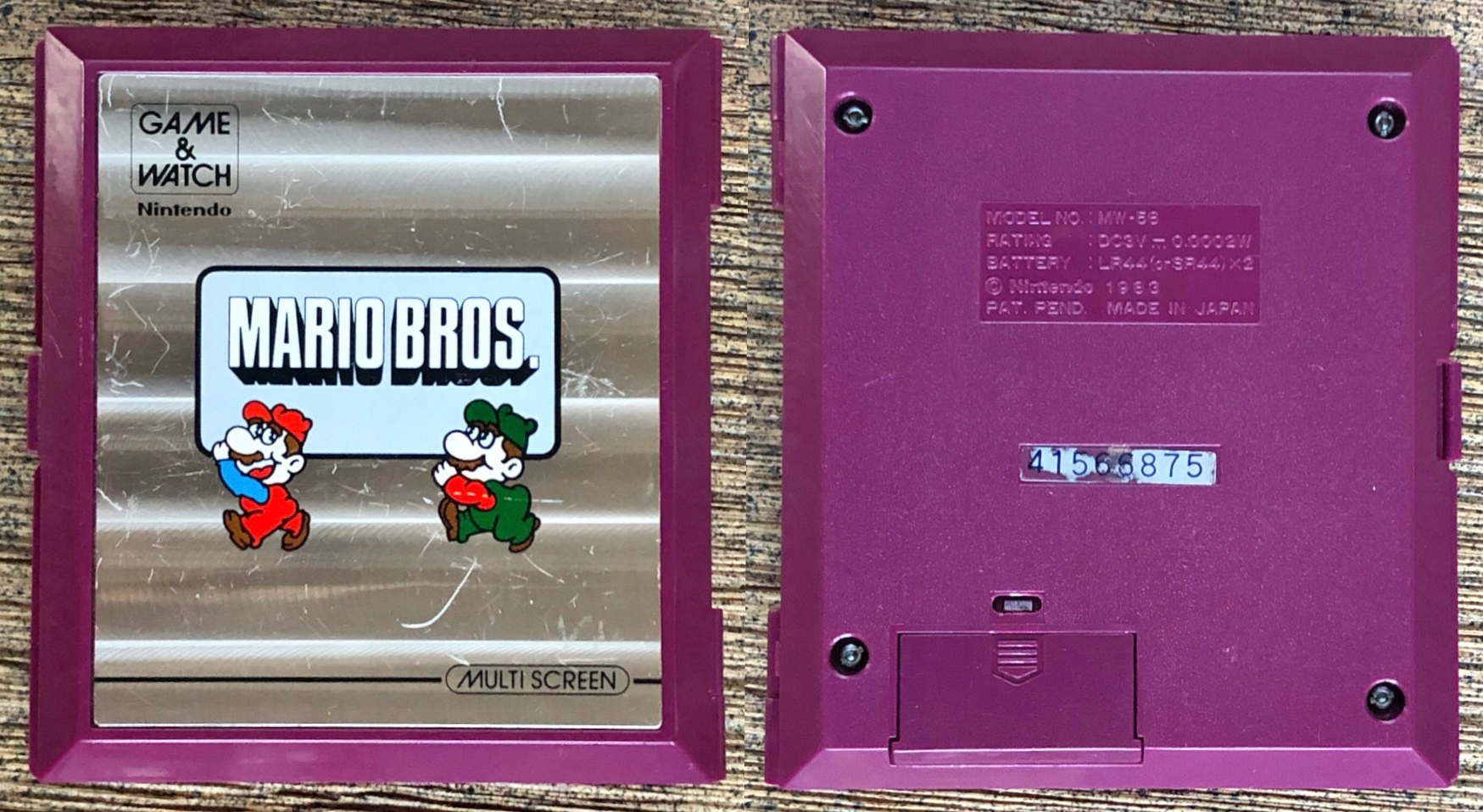 MARIO BROS. Game & Watch NINTENDO gra RETRO 1983 LCD Multi Screen vintage ! Kod producenta MW-56