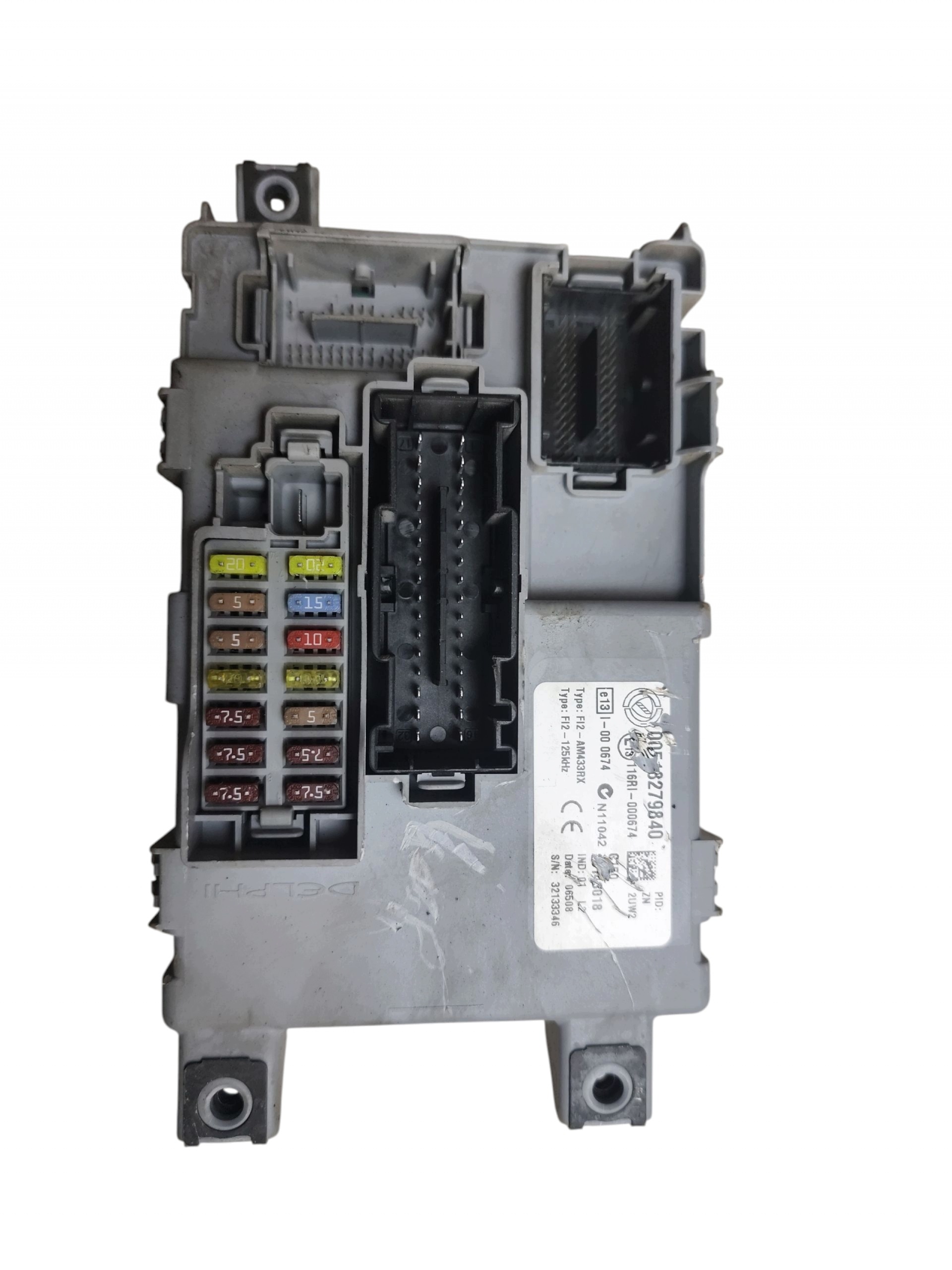 fuse box BSI FIAT 500 (2007-2015) 00518279840