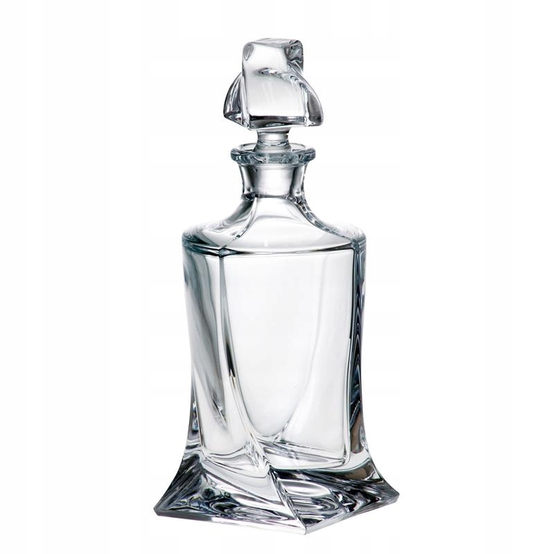 Exkluzívna Kryštálová karafa na whisky Bohemia Quadro 770 ml