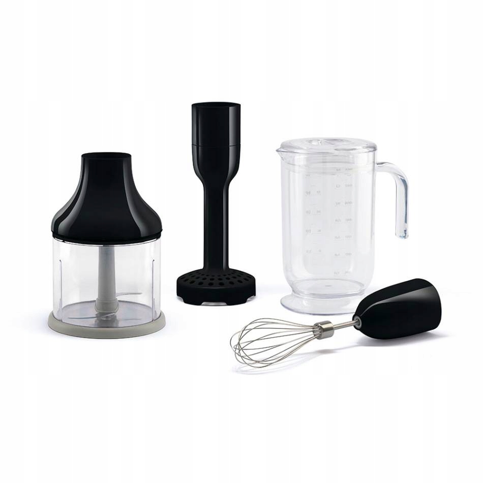 Zestaw 4 Akcesoriów do Blendera czarny 50's Style Smeg