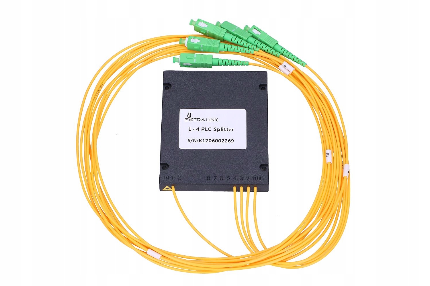 

Splitter Extralink 1:4 Plc Sc/apc 2,0mm 1,5m G657A