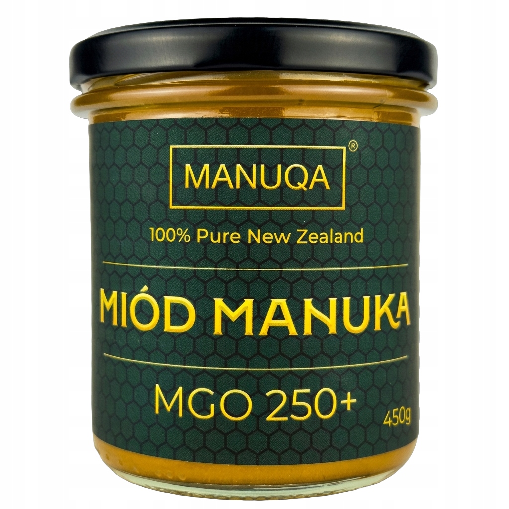 Miód Manuka Mgo 250+ 450 g Manuqa