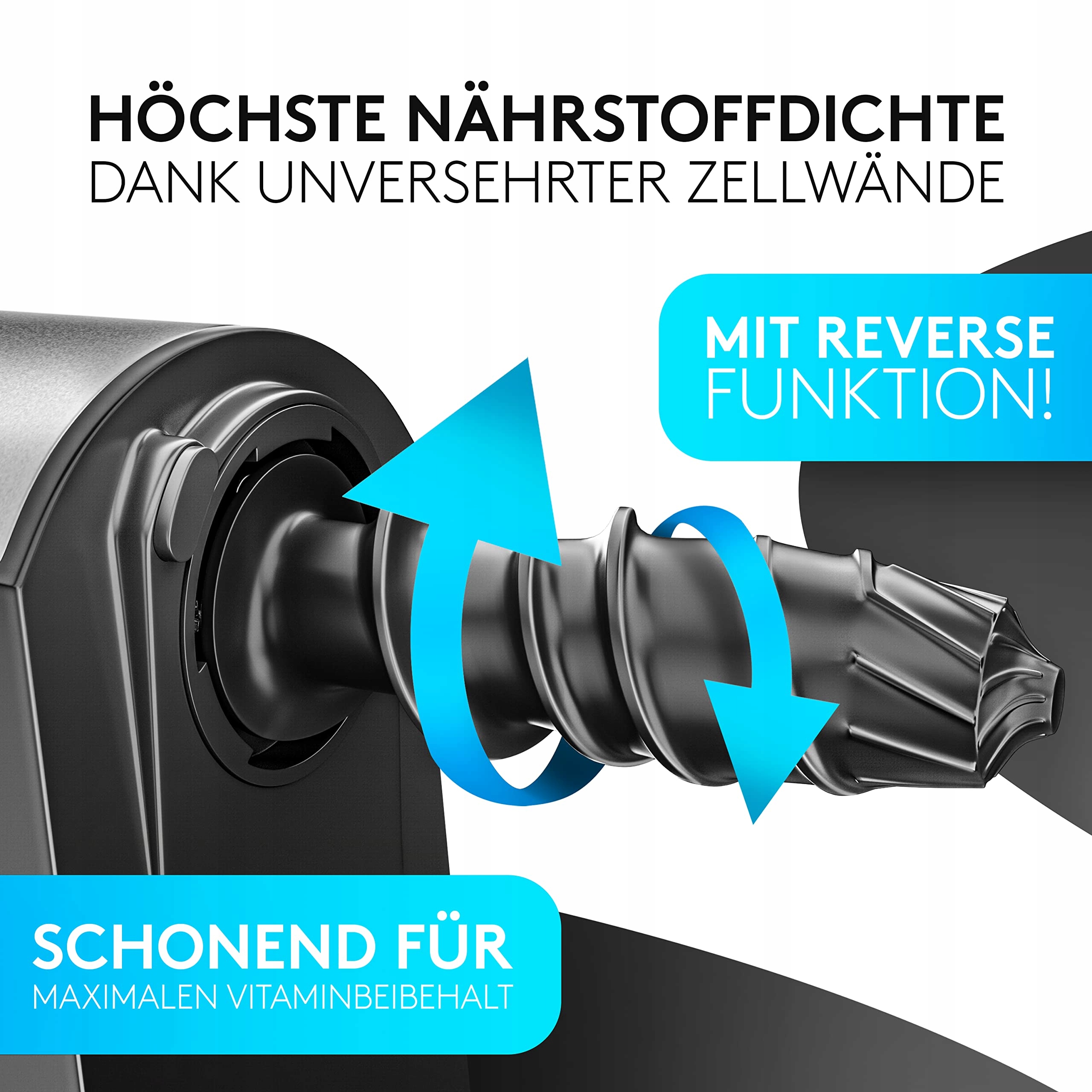 Vandenberg – Slow Juicer – sokowirówka do warzyw i owoców 150 W — miniatura 2