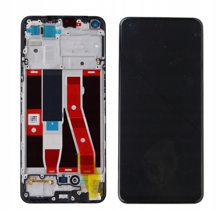 Nowy Ekran LCD RENO5 Lite CPH2205 Reno 5 Lite Z Ramką Czarny