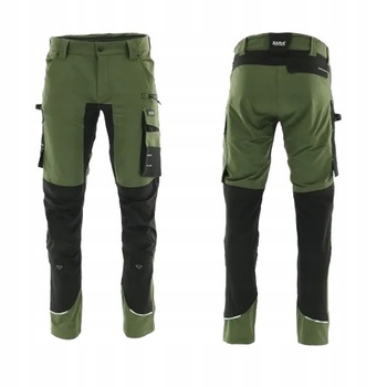 Spodnie Robocze Motionflex Sara 4-KIERUNKOWY Stretch Oliwkowy Czarny 52-L