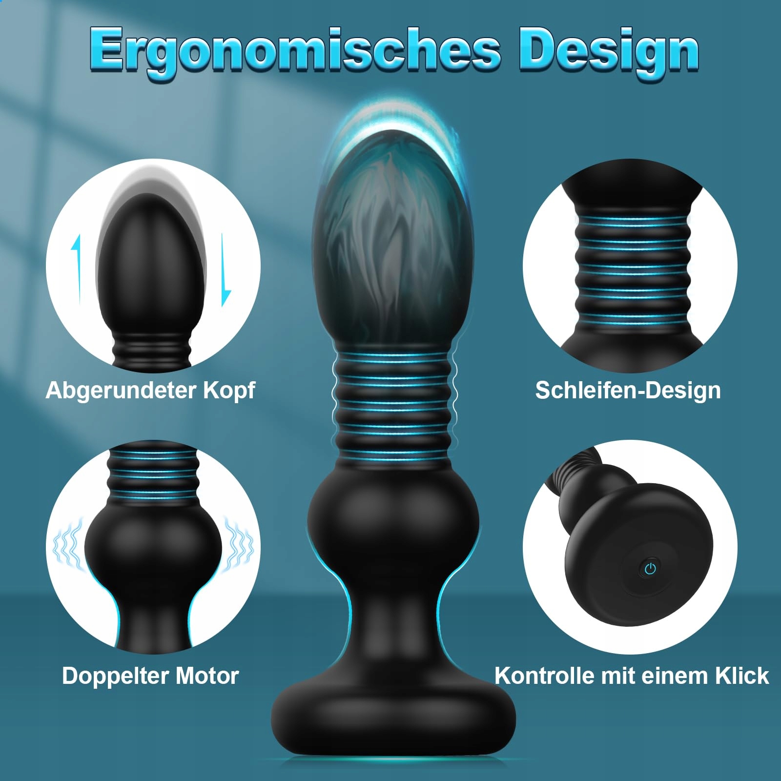 ANALVIBRATOREN Wibrator Analny Dla Mężczyzn i Kobiet Zdalnie Sterowany — miniatura 5