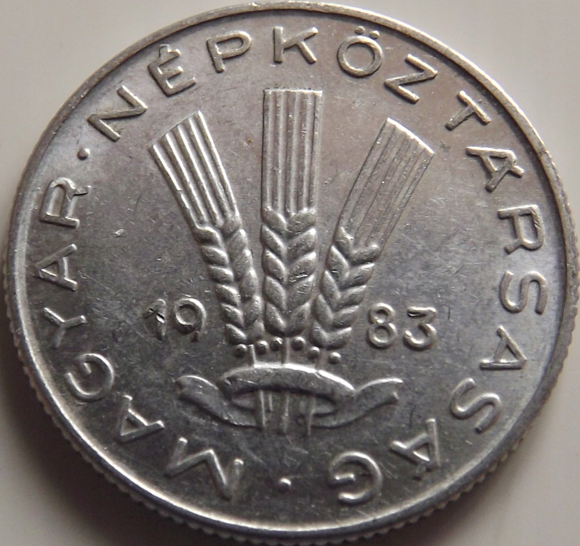 Węgry 20 Filler 1983 Kłosy st. 2+/2