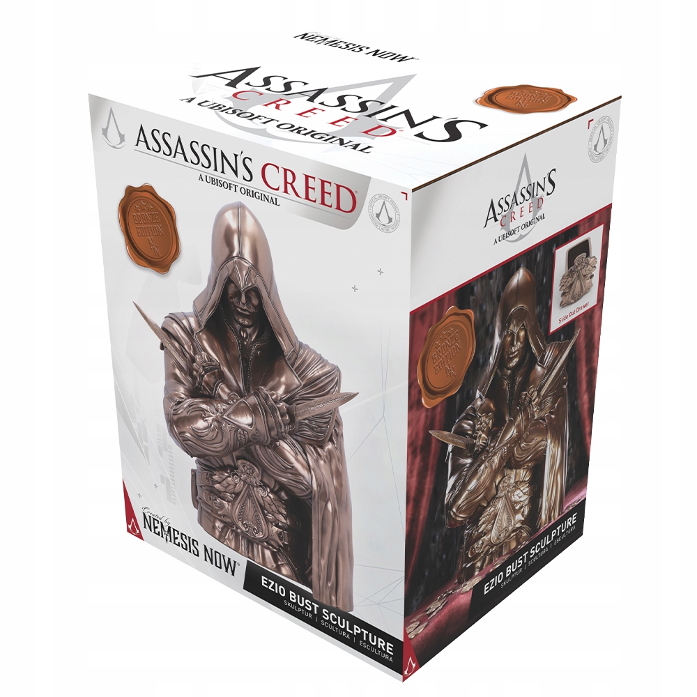 Assassin's Creed Ezio originální busta s tajnou krabičkou, originál