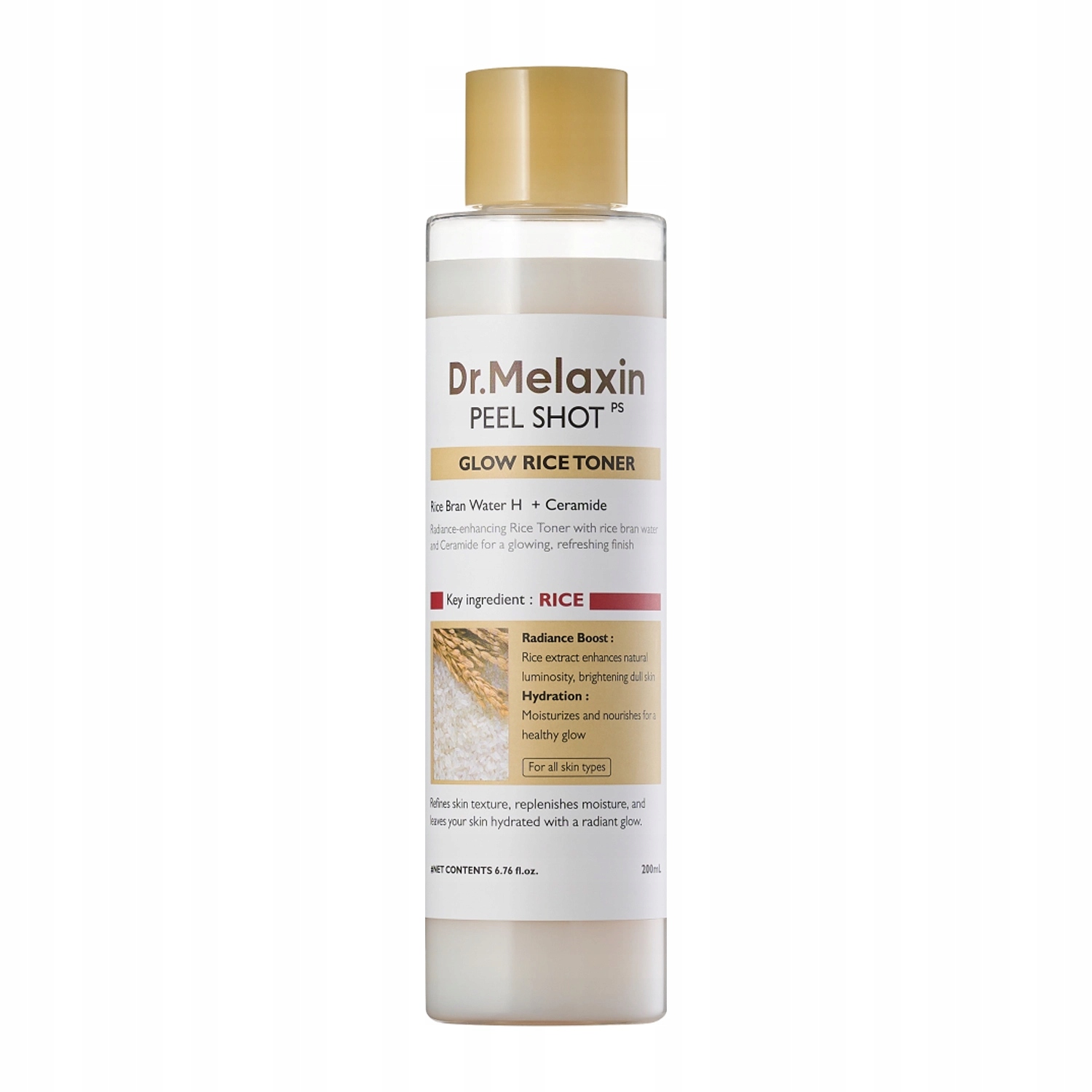 Dr Melaxin Peel Shot Glow White Rice Toner Rozjasňující tonikum