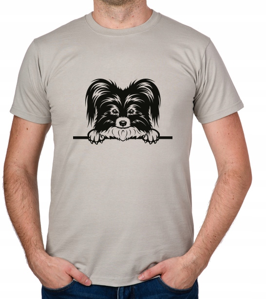 

koszulka Papillon Pies Dog Piesek Psiak prezent