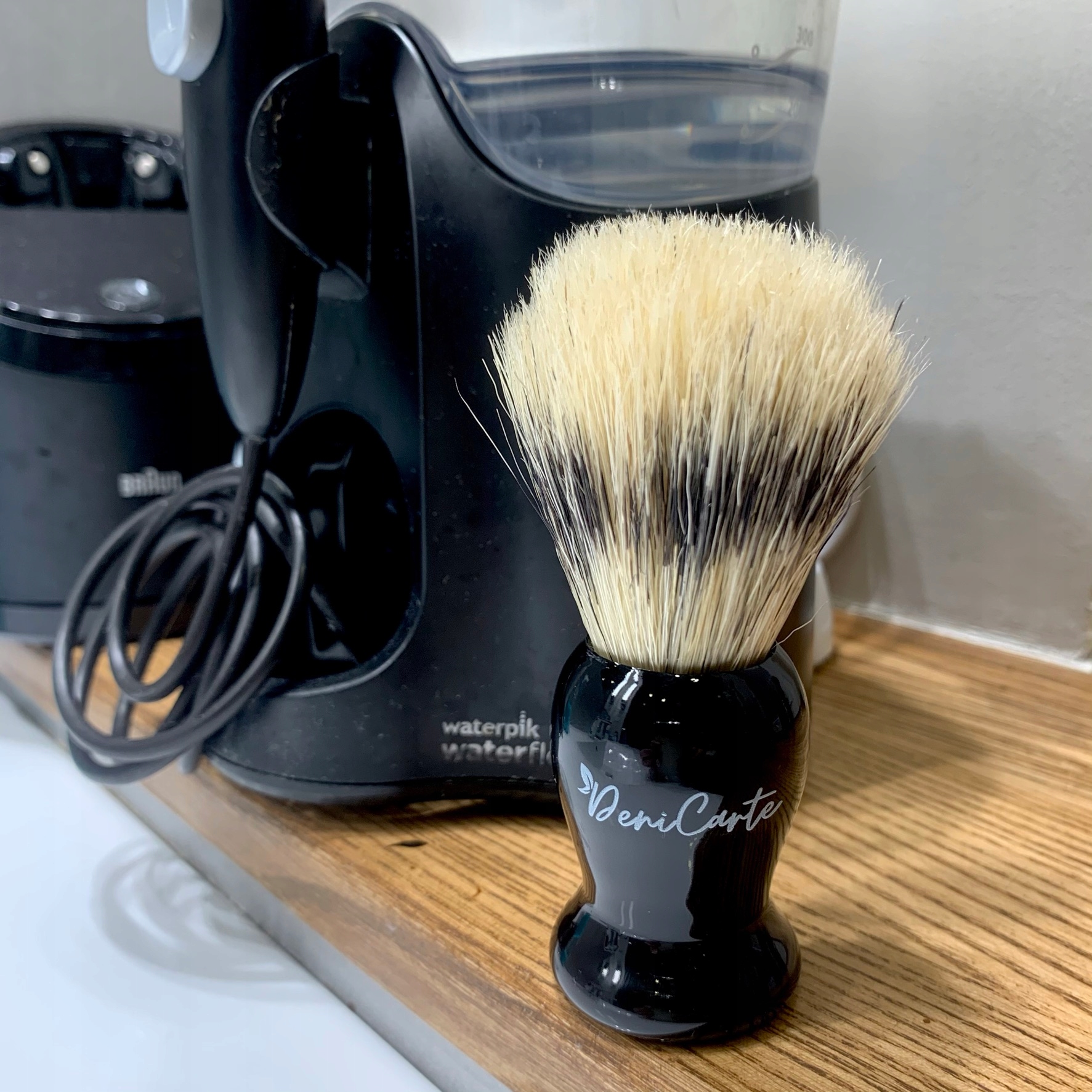 KLASYCZNY PĘDZEL DO GOLENIA Z NATURALNEGO WŁOSIA PREMIUM NATURALNY Materiał uchwytu tworzywo sztuczne