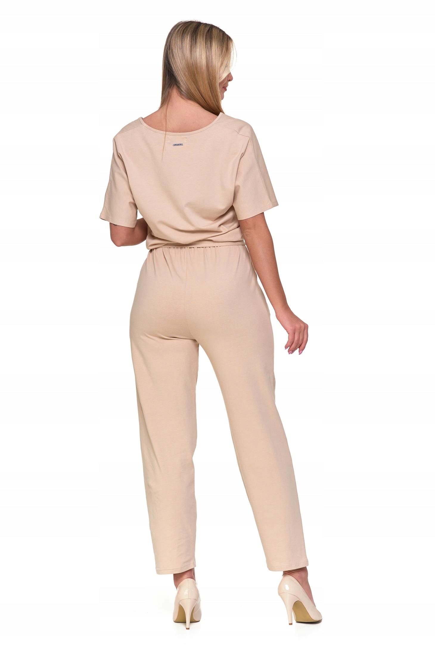 KOMBINEZON DAMSKI GŁADKI DŁUGI LUŹNY BEŻOWY MODNY BAWEŁNIANY MORAJ L EAN (GTIN) 5902720487008