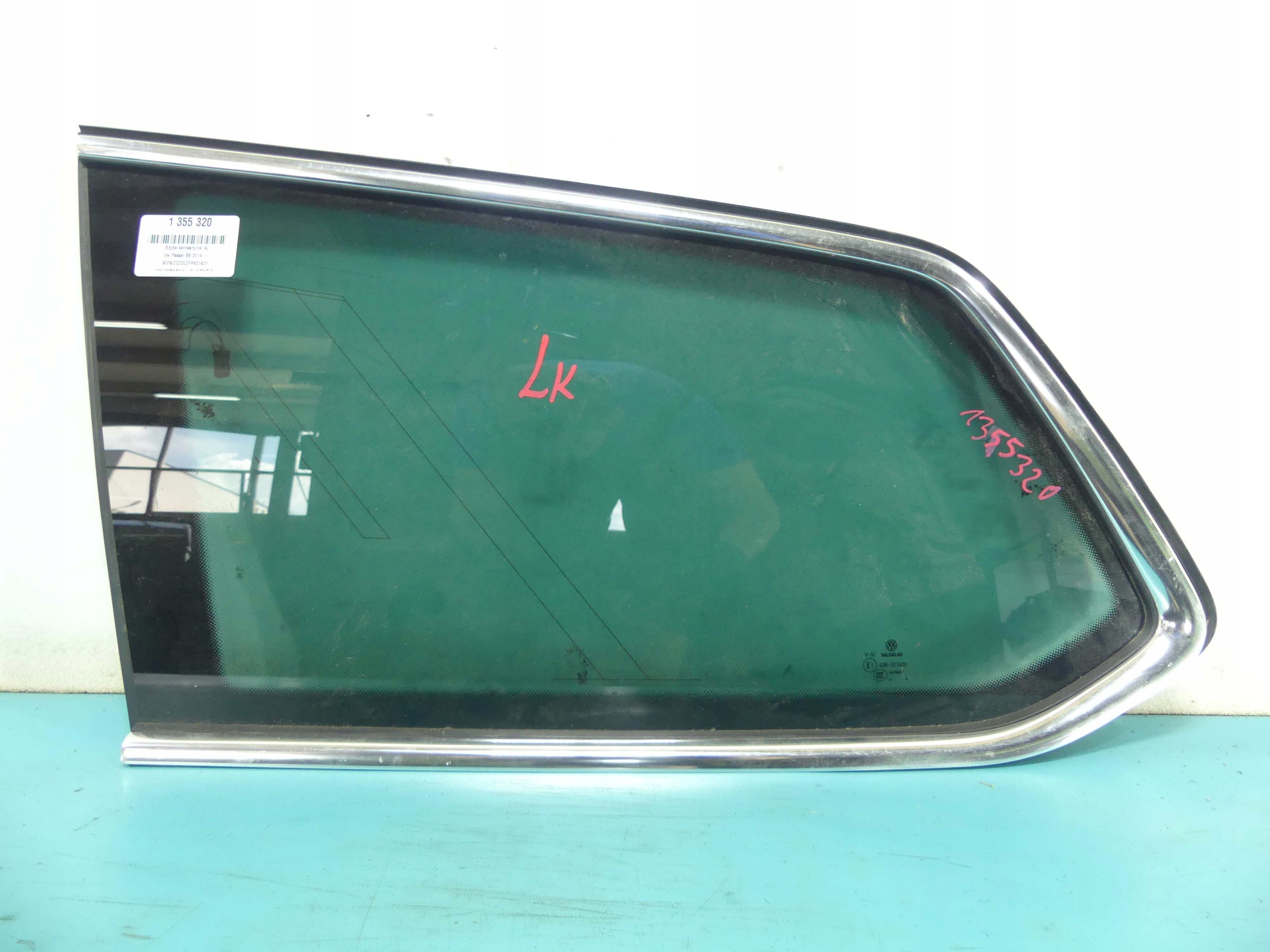 SZYBA KAROSERYJNA TYŁ LEWA VW PASSAT B8 14R