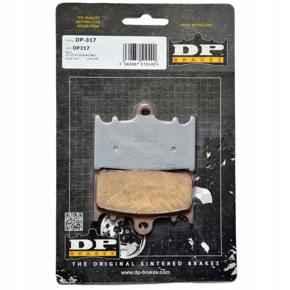 ТОРМОЗНЫЕ КОЛОДКИ ПЕРЕДНИЕ DP BRAKES DP317 KH158
