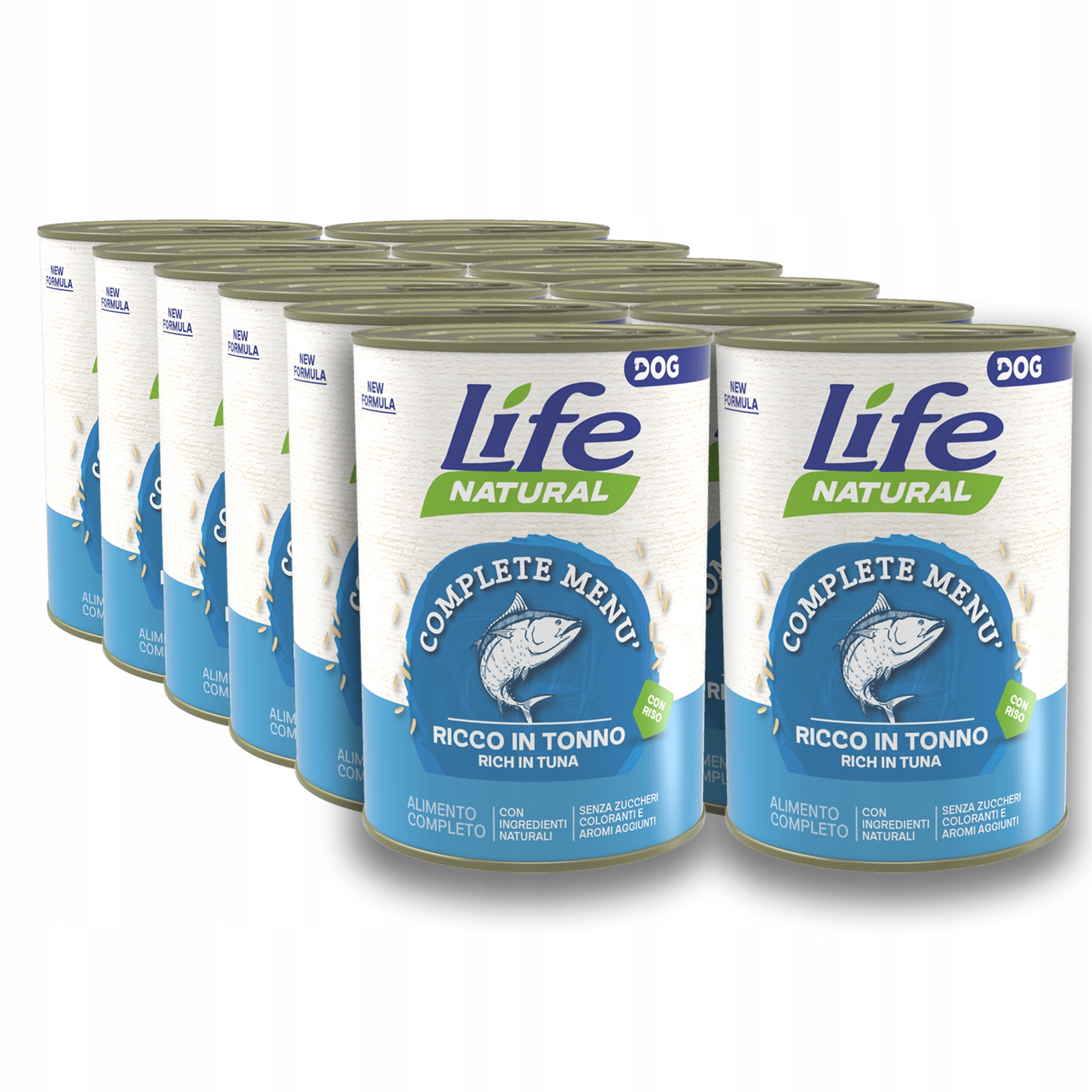 Life Dog Krmivo pro psa konzerva 400g Set 12x400g tuňák rýže