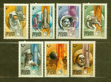 WĘGRY ** Podbój kosmosu Mi 3557-63