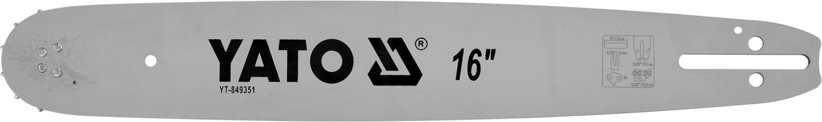 

Yato Prowadnica Łańcucha Piły 16 0,325 0.058/1.5mm