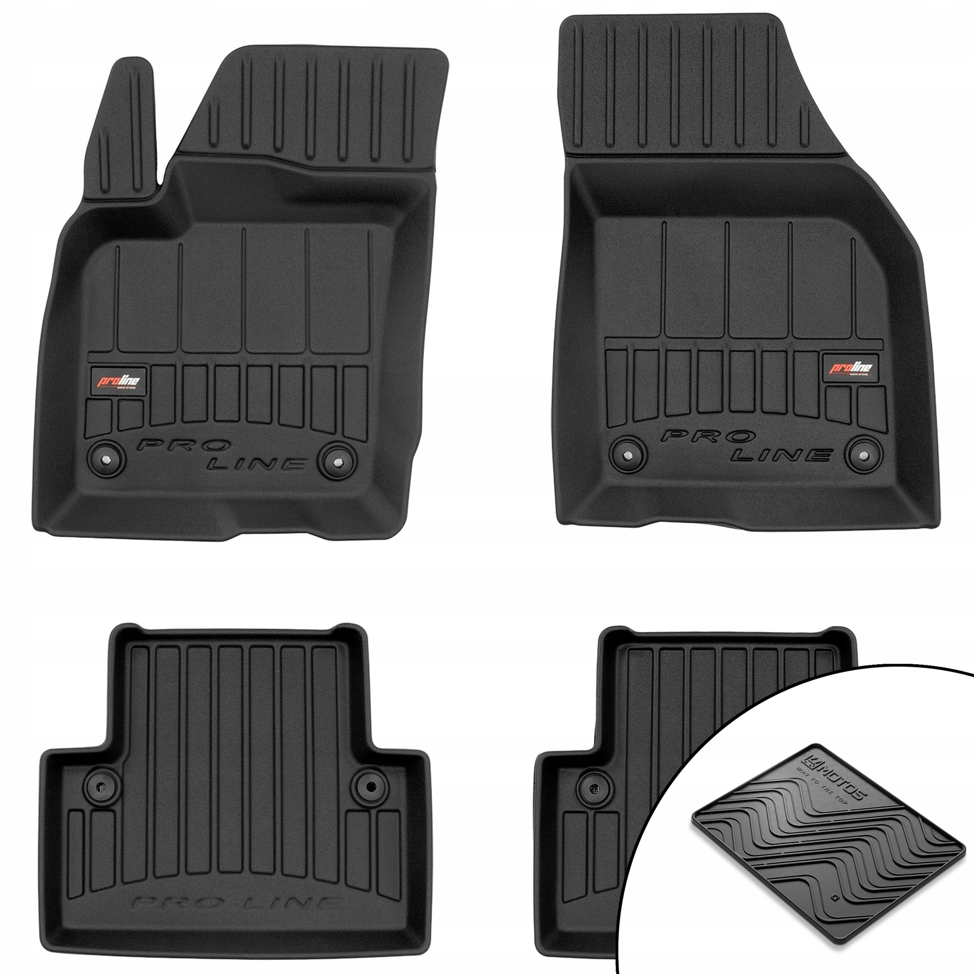 Gumové 3D koberce Volvo V50 2004-2012 rohož bonus