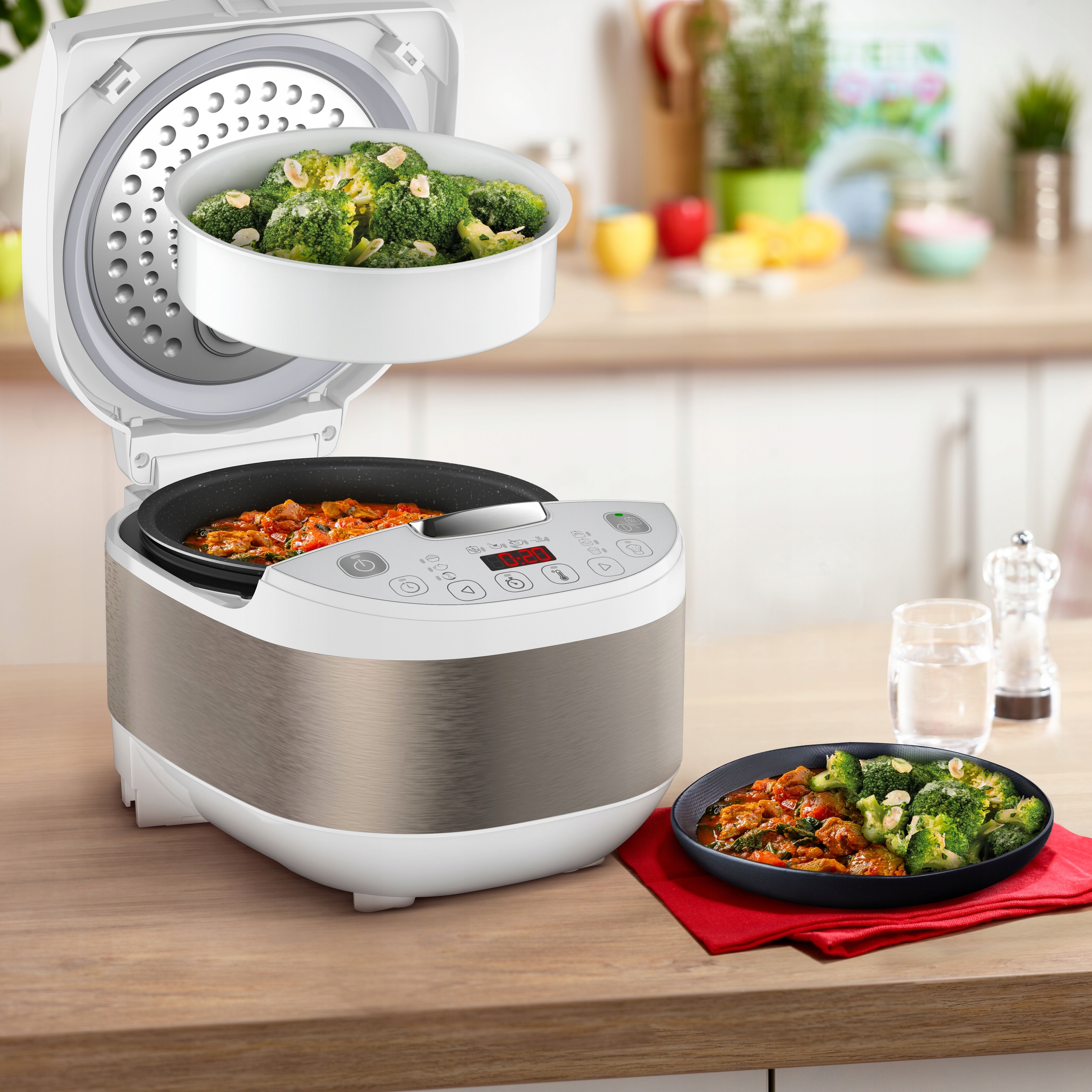 Multicooker TEFAL SimplyCook Plus RK6221E1 12w1 4l koszyk Model RK6221E1