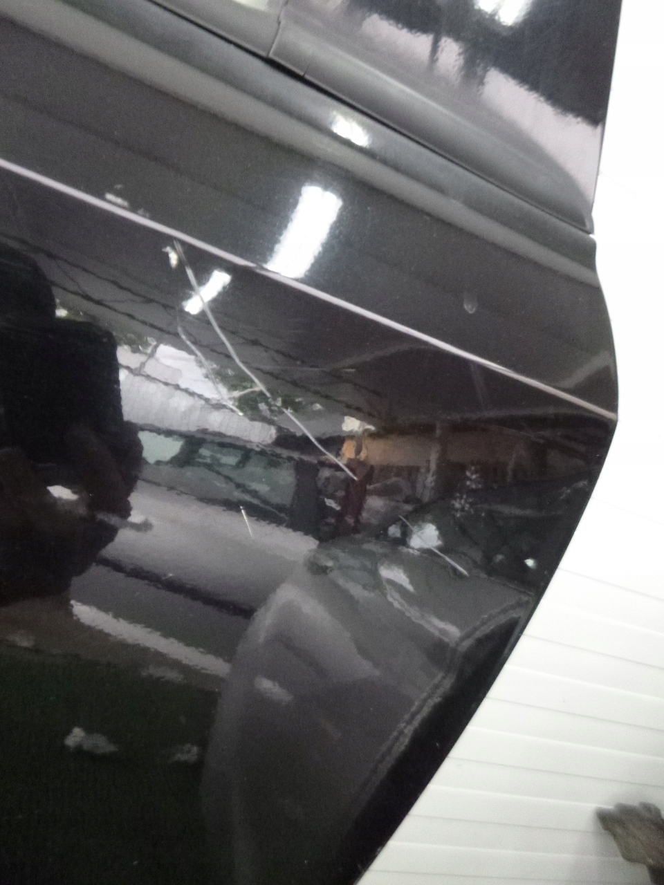 KIA CARNIVAL II 04-14 door rear. left rear part black,