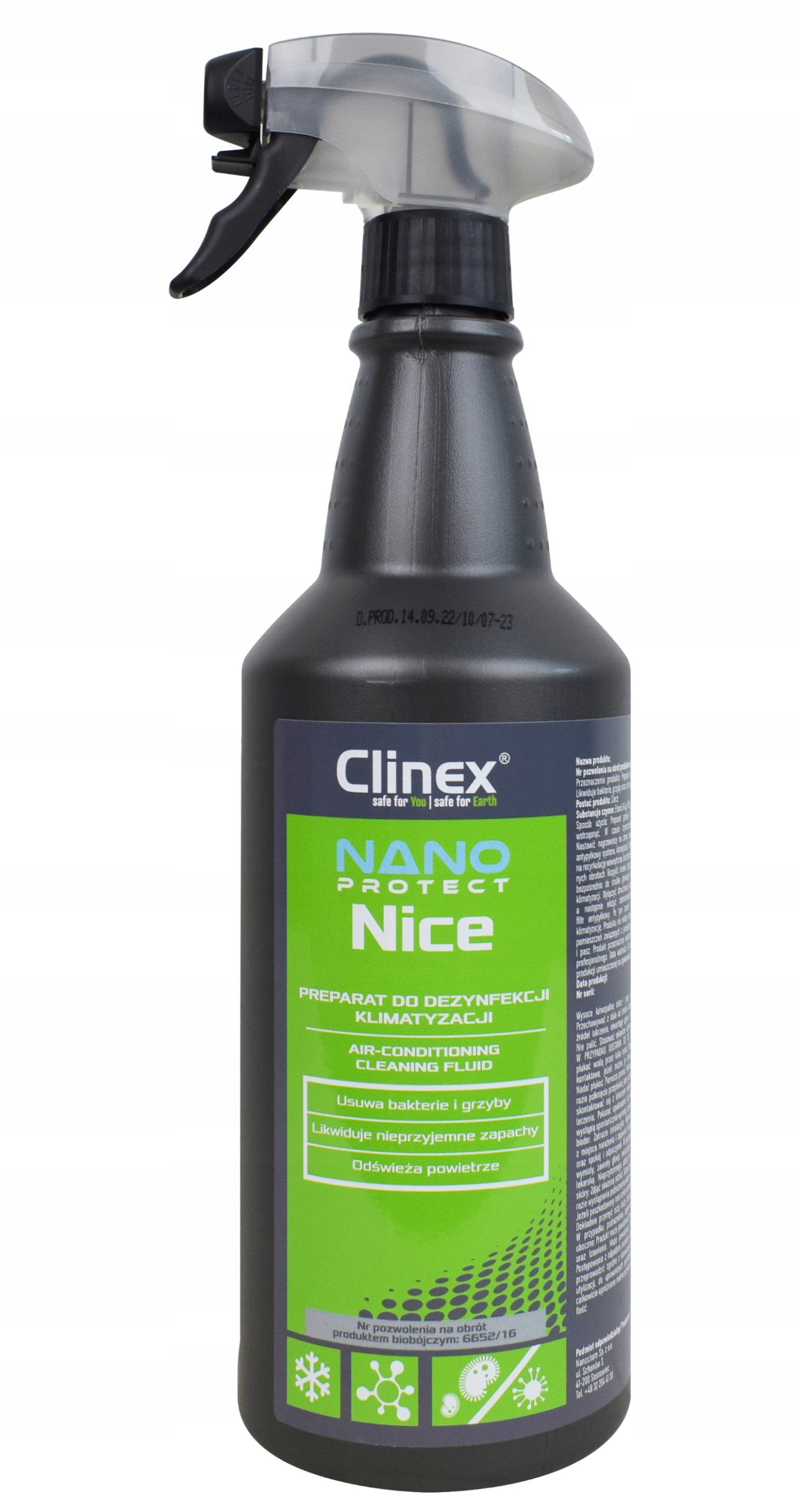 Clinex Nano NICE 1L do dezynfekcji klimatyzacji