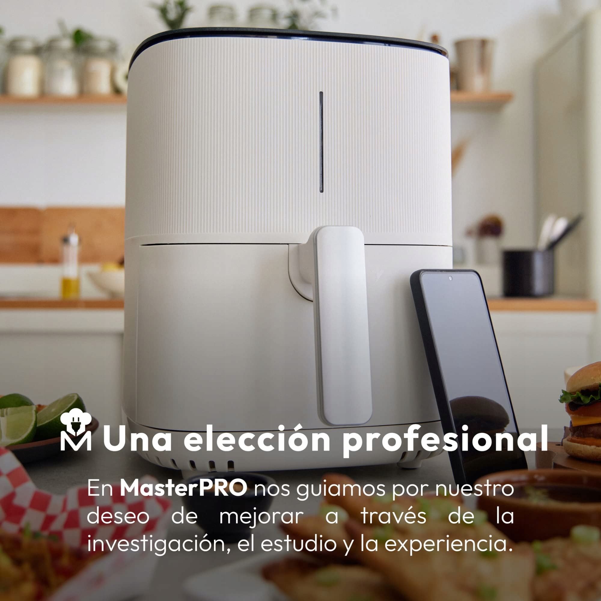 MASTERPRO IROCKET Frytkownica Beztłuszczowa 1500W 5L WiFi Aplikacja — miniatura 6